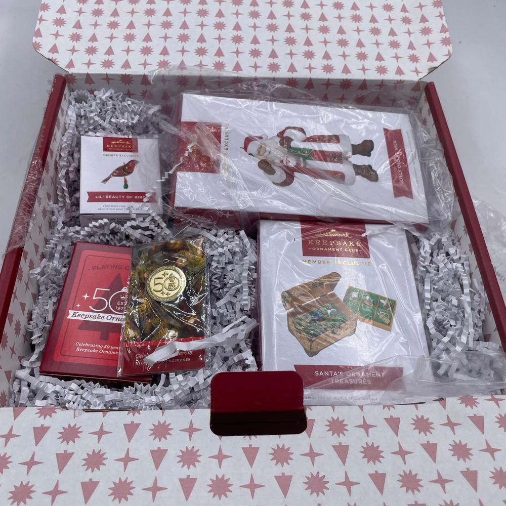 Hallmark Keepsake Ornament Club 2023 Member Exclusive Box Set 50th Anniversary